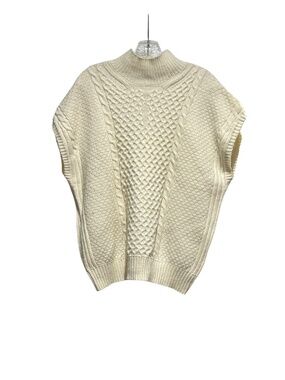 MAEVE Women's Cream Sleeveless Sweater from Anthropologie Size S Small  NWOT